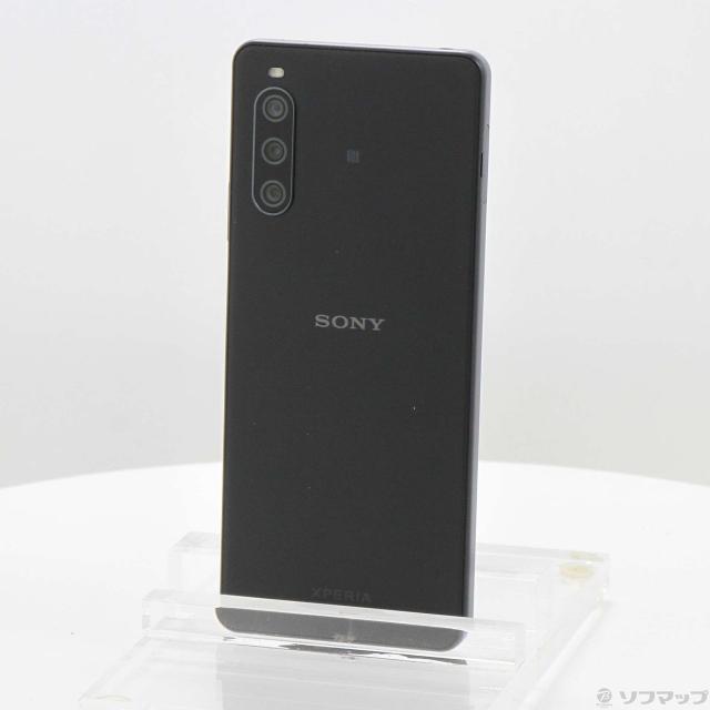 (中古)SONY Xperia 10 IV 128GB ブラック XQ-CC44 SIMフリー(368-ud)