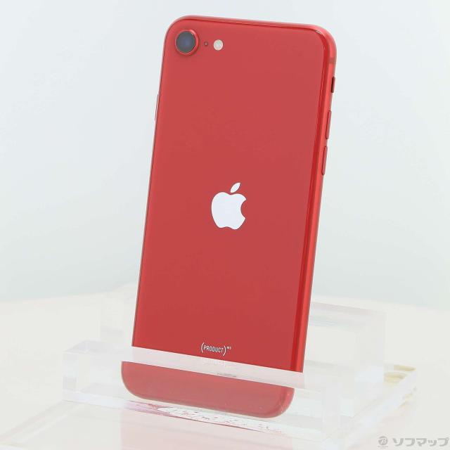 (中古)Apple iPhone SE 第2世代 128GB プロダクトレッド MXD22J/A SIMフリー(344-ud)
