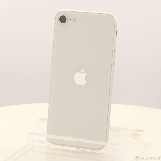 (中古)Apple iPhone SE 第3世代 128GB スターライト MMYG3J/A SIMフリー(368-ud)