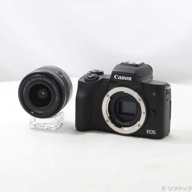 (中古)Canon EOS Kiss M2 EF-M15-45 IS STM レンズキット ブラック(262-ud) 49,848円