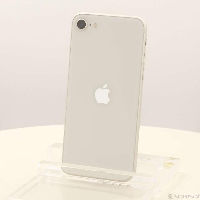 (中古)Apple iPhone SE 第3世代 64GB スターライト MMYD3J/A SIMフリー(371-ud)