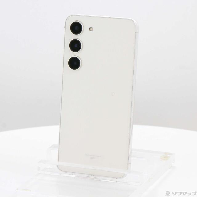 (中古)SAMSUNG Galaxy S23 256GB クリーム SCG19 au SIMフリー(368-ud)