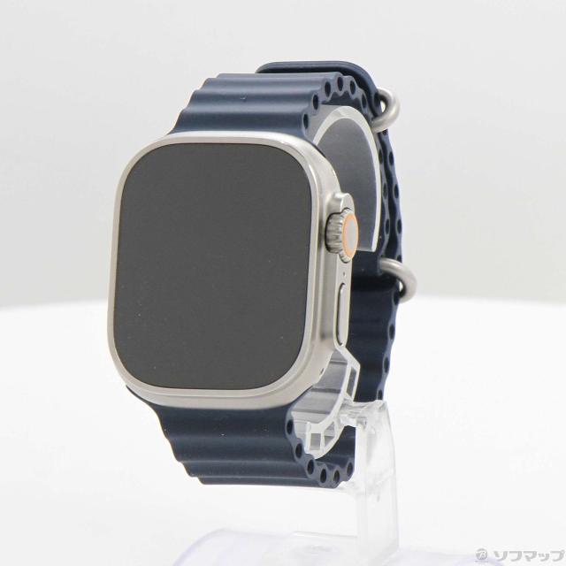 (中古)Apple Apple Watch Ultra 2 GPS + Cellular 49mm チタニウムケース ブルーオーシャンバンド(262-ud) 50,807円