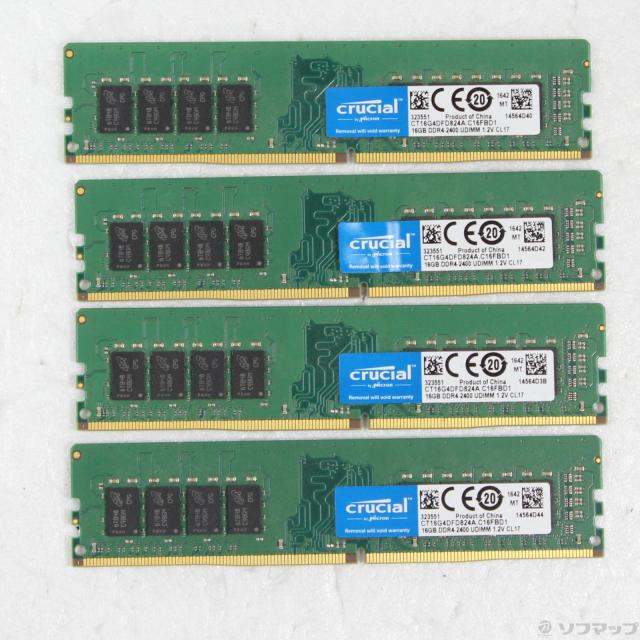 (中古)CFD Q4U2400CM-16G 64GB 16GB×4枚組(344-ud)