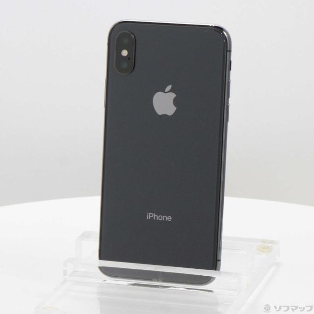 (中古)Apple iPhoneX 256GB スペースグレイ NQC12J/A SIMフリー(247-ud)