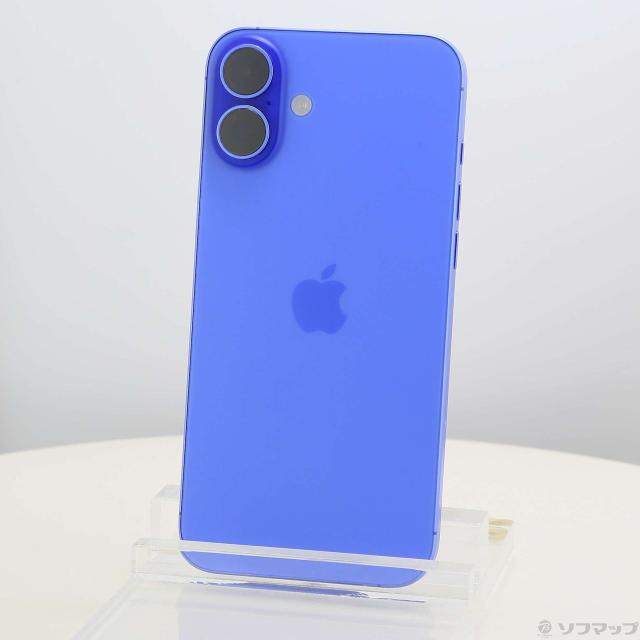 (中古)Apple iPhone16 Plus 128GB ウルトラマリン MXVE3J/A SIMフリー(344-ud)