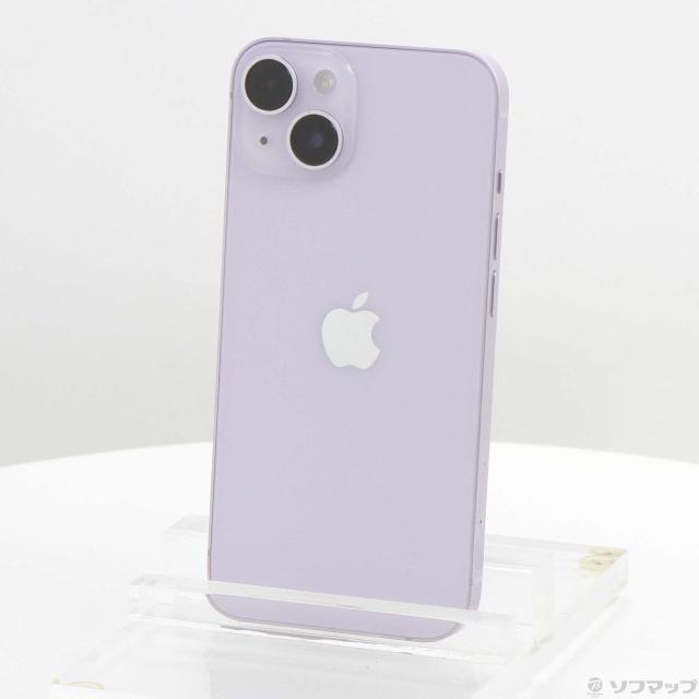 (中古)Apple iPhone14 128GB パープル MPUY3J/A SIMフリー(377-ud)
