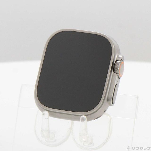 (中古)Apple Apple Watch Ultra GPS + Cellular 49mm チタニウムケース バンド無し(258-ud)