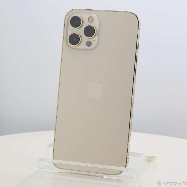 (中古)Apple iPhone12 Pro Max 256GB ゴールド MGD13J/A SIMフリー(262-ud)