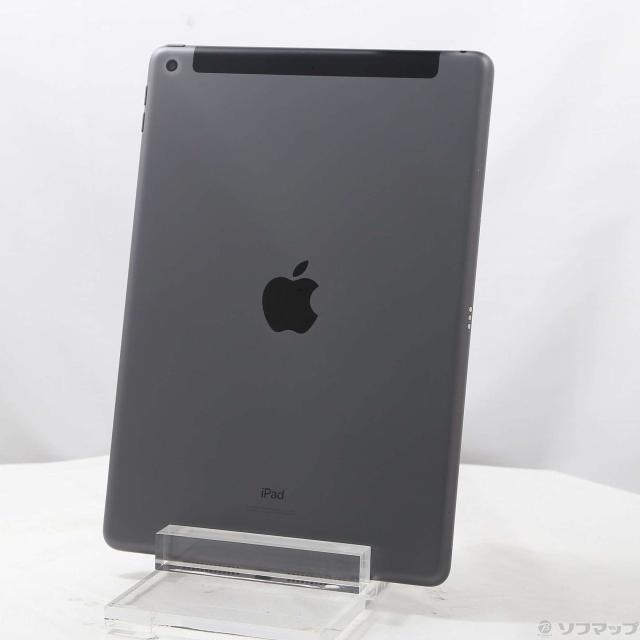 (中古)Apple iPad 第7世代 32GB スペースグレイ MW6A2J/A docomoロック解除SIMフリー(349-ud)