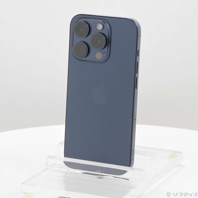 (中古)Apple iPhone15 Pro 256GB ブルーチタニウム MTUG3J/A SIMフリー(276-ud)