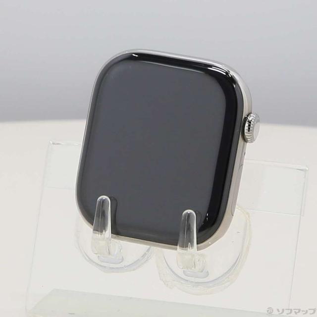 (中古)Apple Apple Watch Series 10 GPS + Cellular 46mm ナチュラルチタニウムケース バンド無し(262-ud)