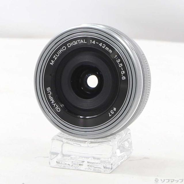 中古)OLYMPUS M.ZUIKO DIGITAL ED 14-42mm F3.5-5.6 EZ シルバー (μ4/3