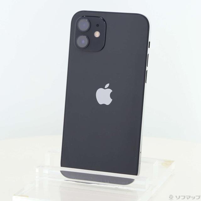 中古)Apple iPhone12 64GB ブラック MGHN3J/A SIMフリー(276-ud