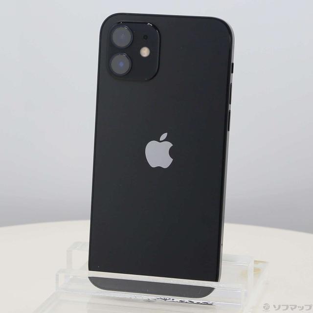 中古)Apple iPhone12 64GB ブラック MGHN3J/A SIMフリー(276-ud