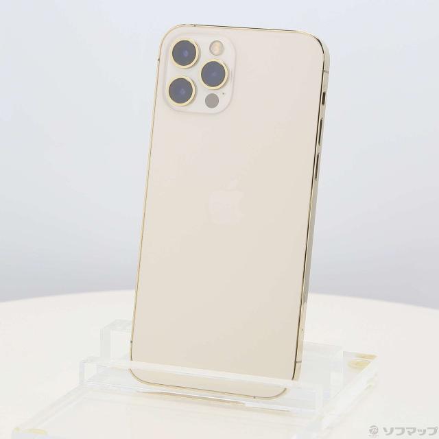 (中古)Apple iPhone12 Pro 128GB ゴールド NGM73J/A SIMフリー(368-ud)