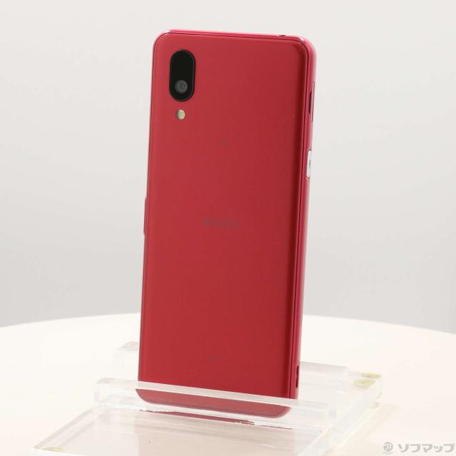 (中古)SHARP BASIO active2 64GB レッド SHG12 au SIMフリー(349-ud)