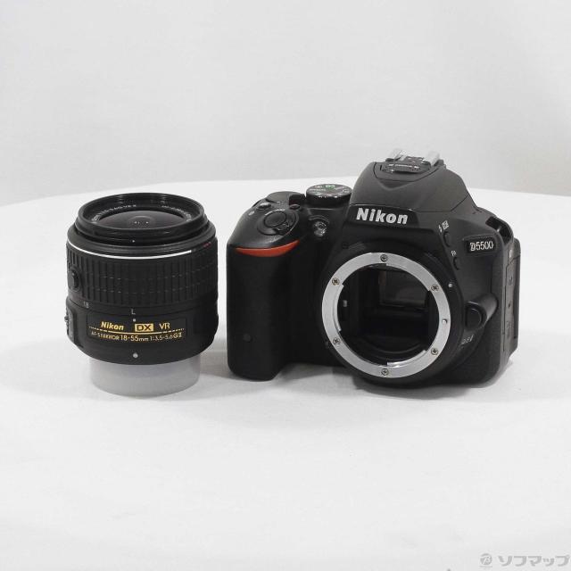 (中古)Nikon NIKON D5500 18-55 VRII レンズキット ブラック(297-ud)
