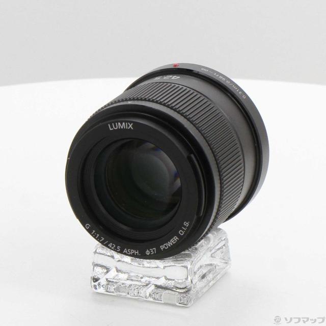 (中古)Panasonic LUMIX G 42.5mm F1.7 ASPH POWER OIS ブラック H-HS043-K(262-ud)
