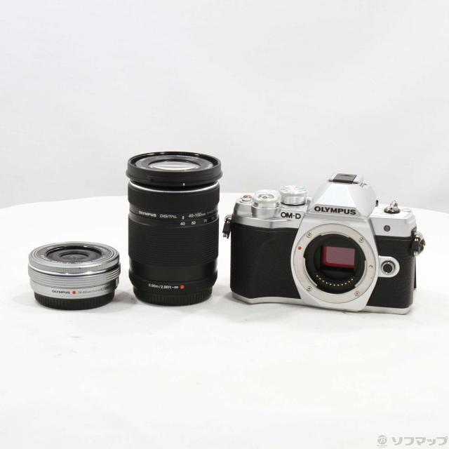 (中古)OLYMPUS OM-D E-M10 MarkIII EZ ダブルズームキット シルバー(295-ud)