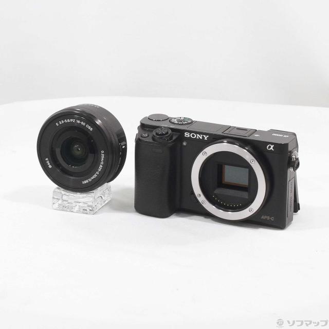 (中古)SONY α6000 パワーズームレンズキット ブラック ILCE-6000L(305-ud)