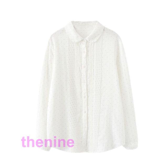 長袖シャツ コットン ダブルガーゼ レディース ガーゼシャツ 長袖 白シャツ シャツ ドット レース トップス 重ね着 春 秋 お洒落 カジュアル 楽天市場】今だけ☆2,680円→2,280円！シャツ レディース 長袖