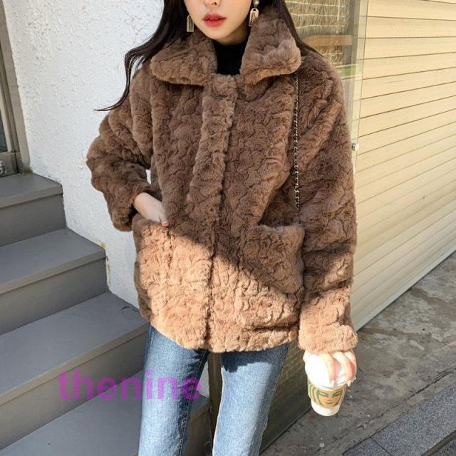 レディースファッション ファーコート フォックスファーコート 冬 新品 エコファーコートフェイクフォックスファー 毛皮コート ノースカラーの通販は