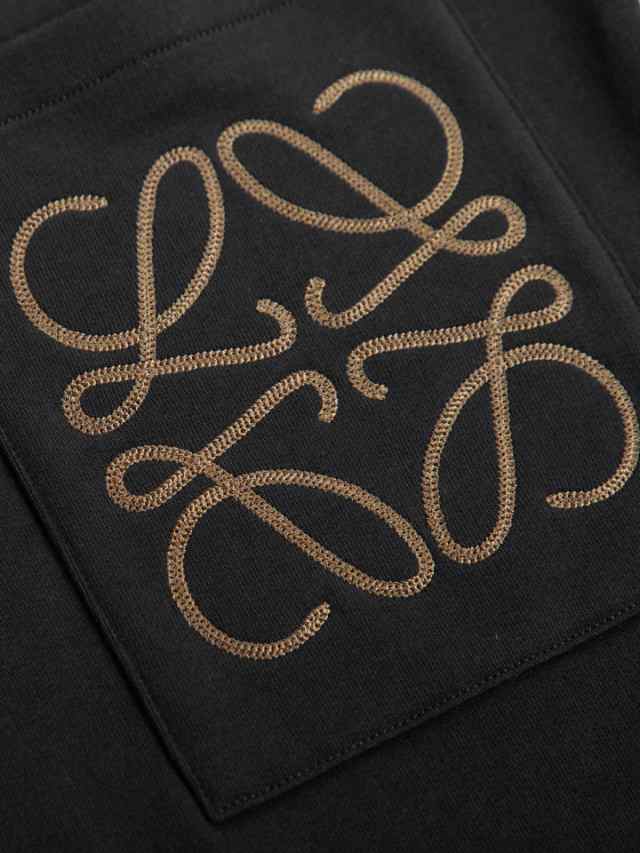 LOEWE ロエベ 大きなポケットのロゴ無地刺繍クルーネックスウェットシャツ｜au PAY マーケット