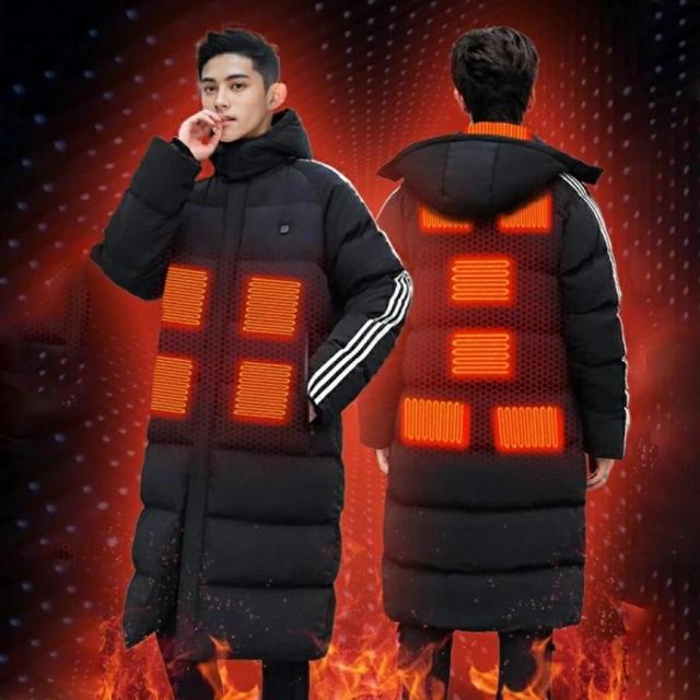 電熱ジャケット ベンチコート 電熱 メンズ 暖かい レディース 洗える 電熱ベンチコート 11エリア発熱 スポーツ 電熱コート パネルヒーター 中綿 3段階調温 速暖