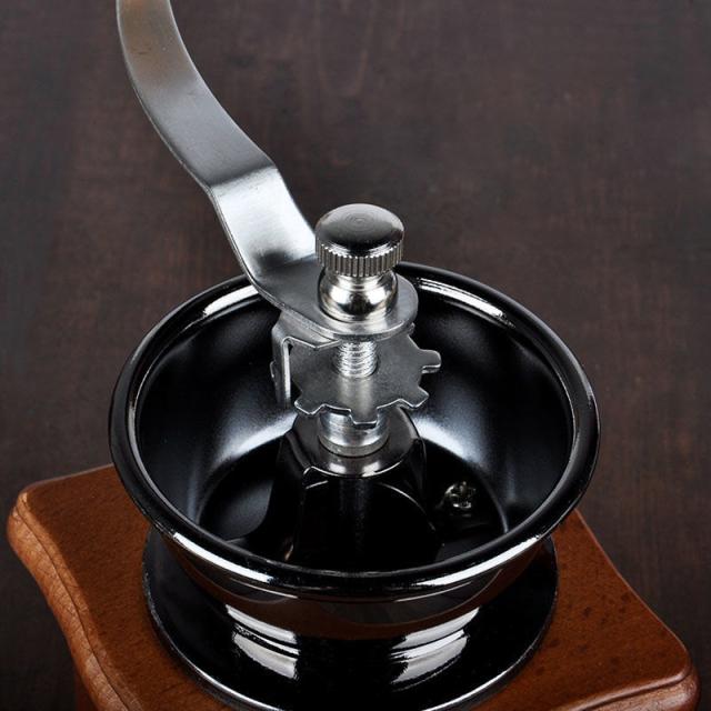 Adhoc Mrs. Beanステンレススチールコーヒーグラインダー 粗さ調節機能付き 手動＆ポータブルコーヒー豆グラインダー ステンレススチールハンドクランクグライン AdHoc Mrs. Beanステンレススチールコーヒーグラインダー - 7インチ手動コーヒーバーグラインダー 粗さ設定調節可能 -  ステンレススチールコーヒー豆グラインダー - お手入れが簡単なキッチンツール