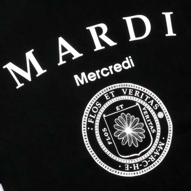 マルディメクルディ Mardi Mercredi Tシャツ TSHIRT UNIV BLACK WHITE