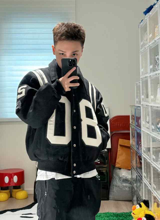 STUSSY] 123年モデルStussyステューシー80 VARSITY JACKET記念モデル 