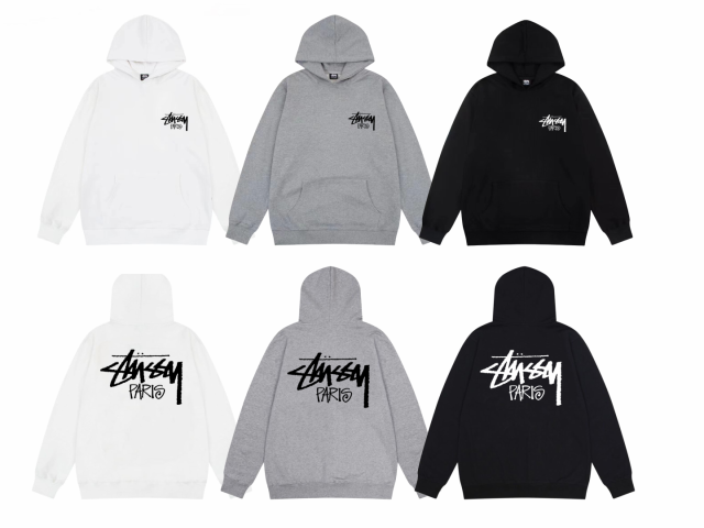 税込】 stussy ステューシー限定色パーカー フードロゴ 完売品 23 