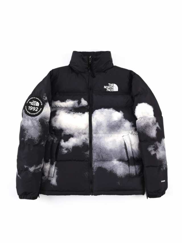 The North Face] THE NORTH FACE北面V1992北面雲のプリントの黒い