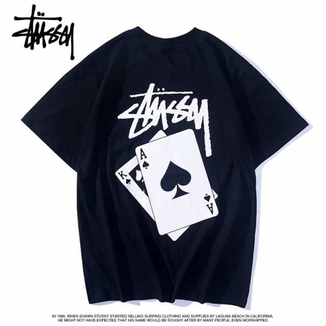 ステューシーSTUSSY 2023年春夏新作 Poker classic 半袖 Tシャツ 並行 