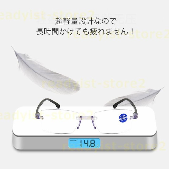 老眼鏡 reading glasses アンチブルーライト パソコン用メガネ 度数