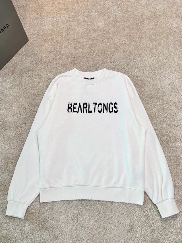 Bearltongs  ダイヤモンド植毛プリントロゴクルーネックスウェットシャツの通販は