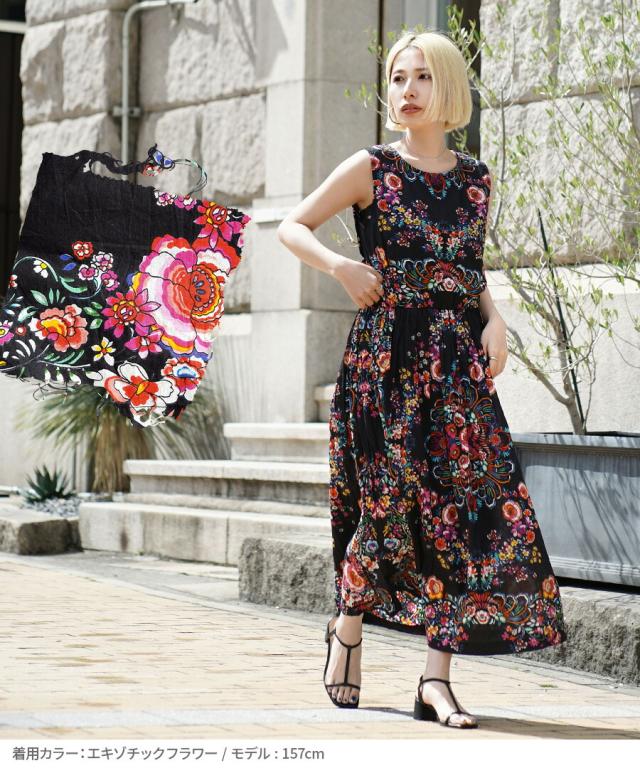 夏新作 メール便可22 Zootie インドコットン ノースリーブワンピース レディース トップス ワンピース ワンピ ロングワンピース ロンの通販はau Pay マーケット イーザッカマニアストアーズ