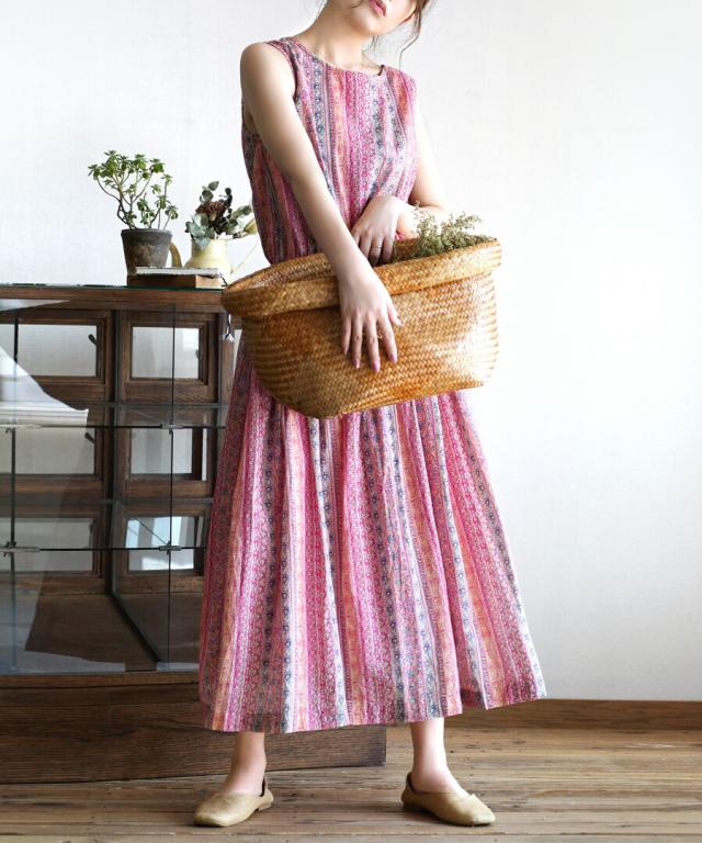 夏新作 メール便可22 Zootie インドコットン ノースリーブワンピース レディース トップス ワンピース ワンピ ロングワンピース ロンの通販はau Pay マーケット イーザッカマニアストアーズ