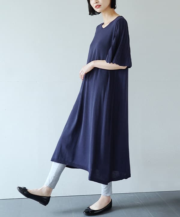 夏新作 Zootie バリアクール サマーニット プリーツスリーブ ワンピース レディース トップス ワンピース ワンピ ロングワンピース サマの通販はau Pay マーケット イーザッカマニアストアーズ