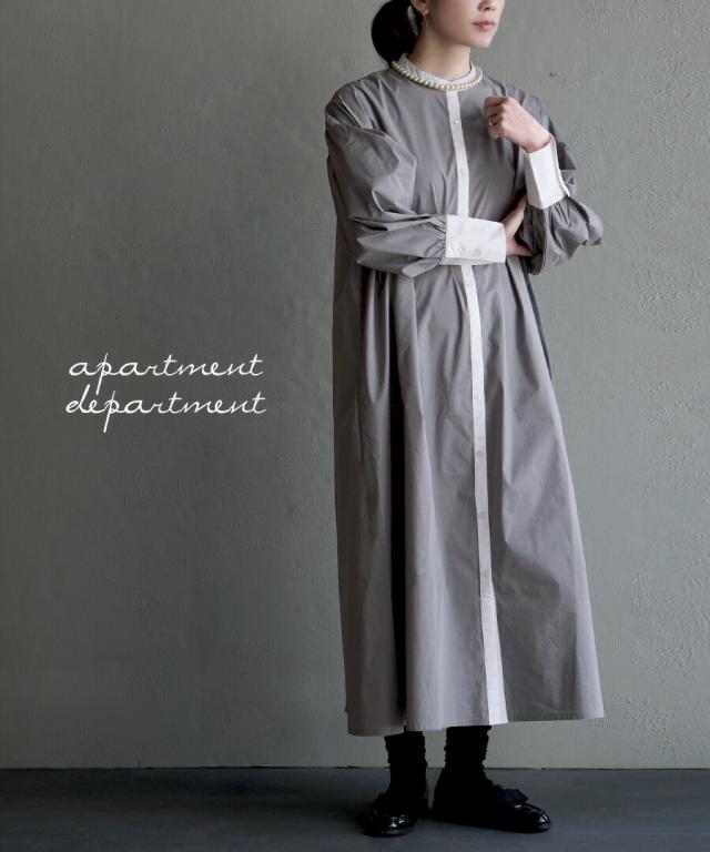 春新作 apartment department アパートメントデパートメント クレリック ロングシャツワンピース レディース ワンピース ワンピ ロングワンピース ロングワンピ 羽織り 羽織  シャツワンピ ロングシャツ 大きいサイズ agesugi_sfa 2024AWの通販は