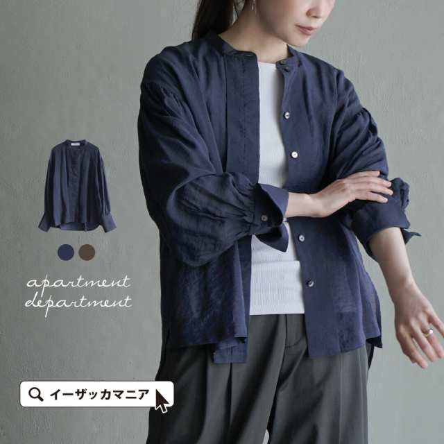 春新作 apartment department アパートメントデパートメント 【メール便可11】 バックギャザー シアーブラウス レディース トップス シャの通販は