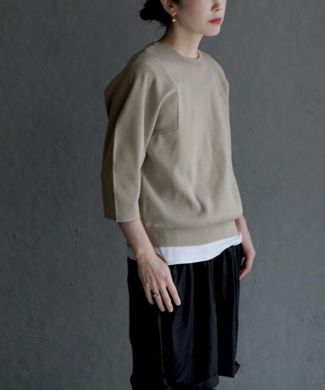 春新作 apartment department アパートメントデパートメント 【メール便可22】 超軽量 ラウンドスリーブプルオーバー レディース トップス プルオーバー ニット ニットウェア ニットウエア セーター ライトニット ハイゲージ 洗濯可能 2025SS agesugi_sfaの通販は