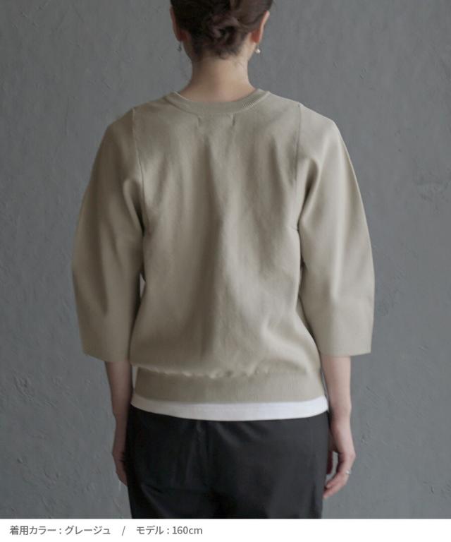 春新作 apartment department アパートメントデパートメント 【メール便可22】 超軽量 ラウンドスリーブプルオーバー レディース トップス プルオーバー ニット ニットウェア ニットウエア セーター ライトニット ハイゲージ 洗濯可能 2025SS agesugi_sfaの通販は