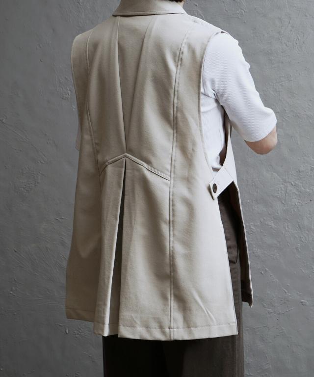 ベスト レディース / トップス ジレ テーラードベスト ジャケットベスト 羽織り ゆったり 春 ◆apartment department（アパートメントデパートメント）：カルゼテーラーデザイン タックベスト_12