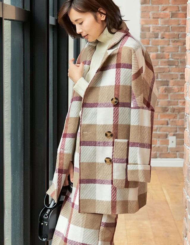 ウールタッチ大柄チェックジャケットコート レディース ダブル オーバーサイズ セットアップ クリスマス 女子会の通販はau Pay マーケット Re Edit リエディ ウールタッチ大柄チェックジャケットコート レディース ダブル オーバーサイズ セットアップ クリスマス 女子会の通販はau Pay マーケット Re Edit リエディ