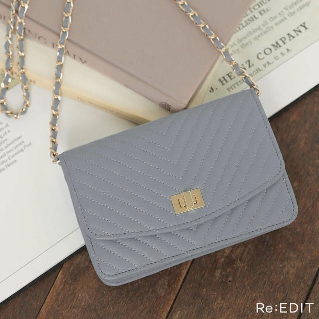 キルティングステッチウォレットチェーンバッグ レディース バッグ チェーンバッグ ショルダーバッグ パーティーバッグ 結婚式の通販はau Pay マーケット Re Edit リエディ