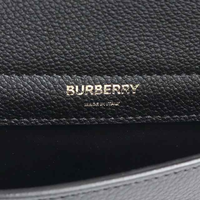 （新品・未使用品）バーバリー BURBERRY ベビー タイトル ポケット ミニ Wフェイス レザー ショルダーバッグ 斜め掛け ブラック 黒  80145｜au PAY マーケット