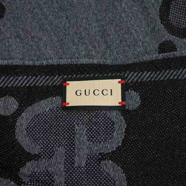 新品・未使用品）グッチ GUCCI GGウール ジャカード スカーフ マフラー