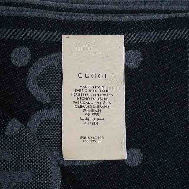 新品・未使用品）グッチ GUCCI GGウール ジャカード スカーフ マフラー